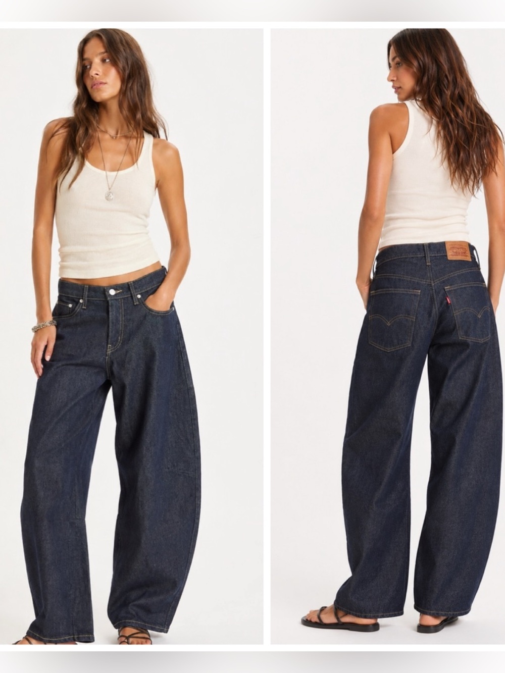 NWT Levi’s Baggy Dad Barrel Leg Jeans Women’s 28 Blue